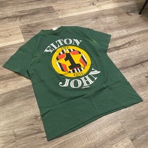 Green 90s Elton John single stitch shirt